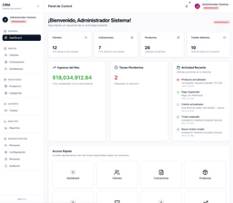 Sistema CRM Empresarial